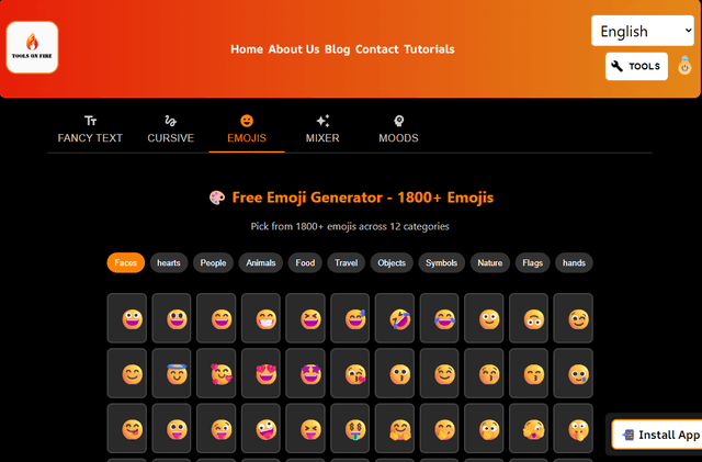Text Style Generator tool screenshot